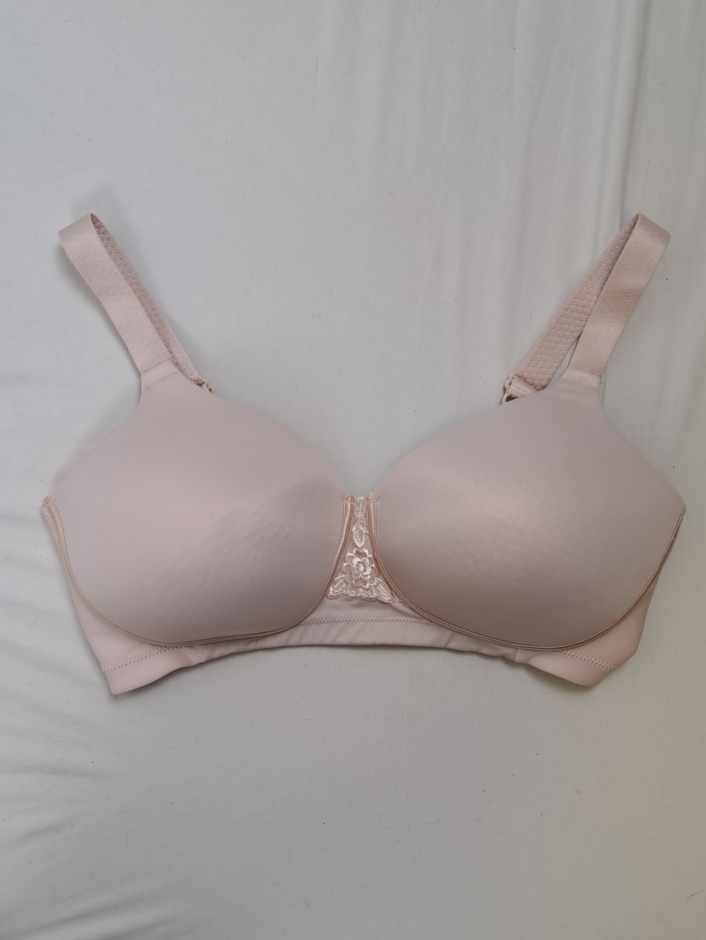 Vanity Fair Blush Pink Beauty Back Smoother Full-Figure Wireless Bra 71380 38DD